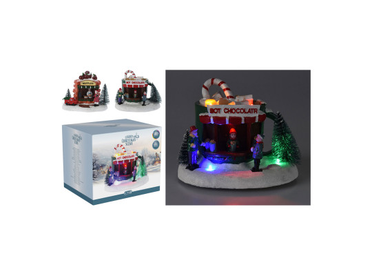 Новогодные декоративные аксессуары KOOPMAN CHRISTMAS SCENE LED 13CM 2ASS (060035) (ACD911130)