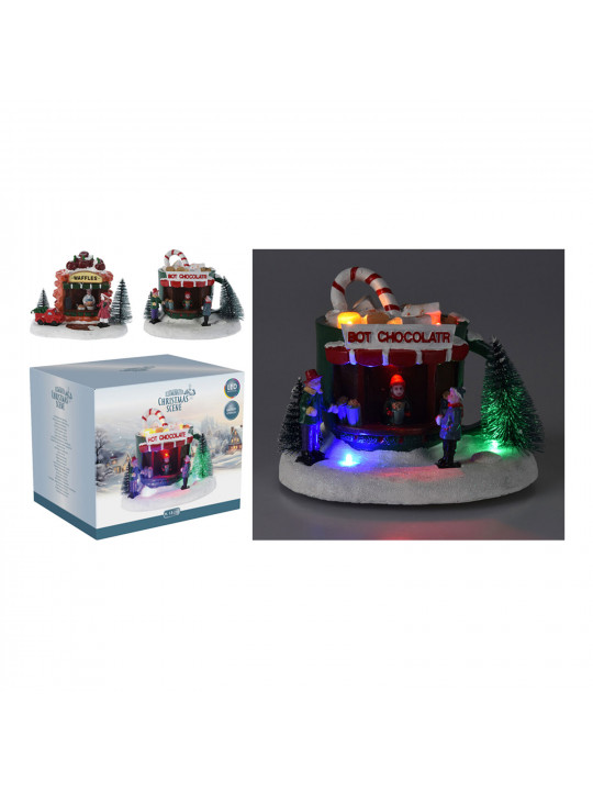 Новогодные декоративные аксессуары KOOPMAN CHRISTMAS SCENE LED 13CM 2ASS (060035) (ACD911130)