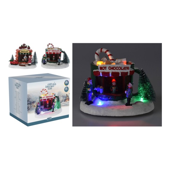 Новогодные декоративные аксессуары KOOPMAN CHRISTMAS SCENE LED 13CM 2ASS (060035) (ACD911130)