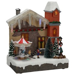 Ամանորյա դեկորատիվ առարկաներ KOOPMAN CHRISTMAS SCENE WITH CAROUSEL (787680) (ACD911030)