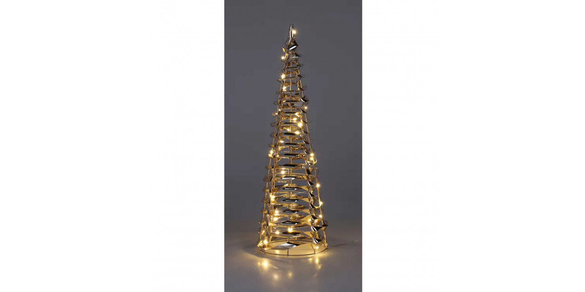 Новогодные декоративные аксессуары KOOPMAN CONE 40CM GOLD MICRO LED (066051) (AMZ112200)