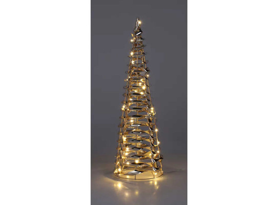 N/y decorate objects KOOPMAN CONE 40CM GOLD MICRO LED (066051) (AMZ112200)