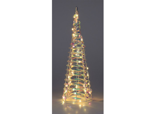 N/y decorate objects KOOPMAN CONE 40CM RAINBOW MICRO LED (066518) (AMZ112400)