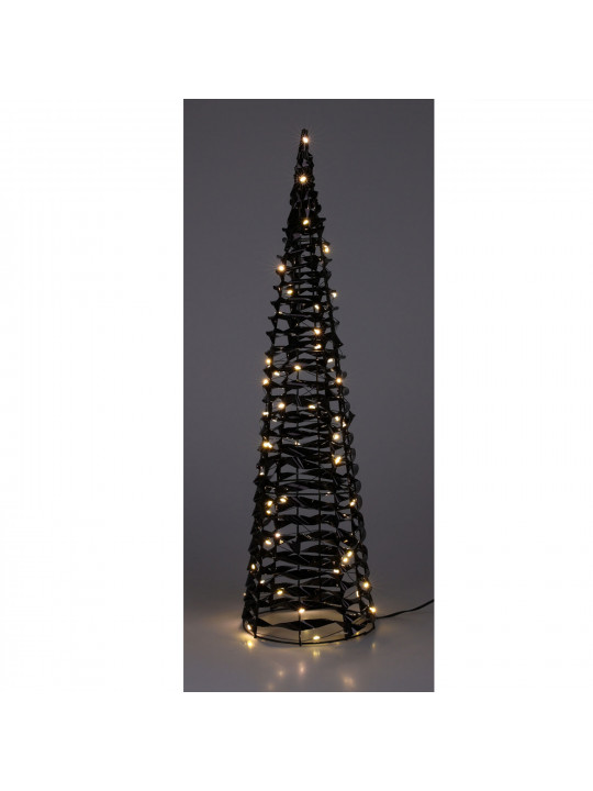 Новогодные декоративные аксессуары KOOPMAN CONE 60CM BLACK MICRO LED (067270) (AMZ112610)