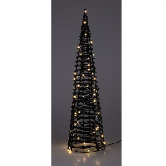N/y decorate objects KOOPMAN CONE 60CM BLACK MICRO LED (067270) (AMZ112610)