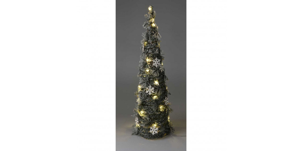 N/y decorate objects KOOPMAN CONE 60CM LED WITH SNOW (067256) (AMZ107310)