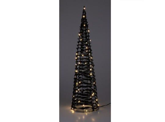 Новогодные декоративные аксессуары KOOPMAN CONE 80CM BLACK MICRO LED (067294) (AMZ112620)