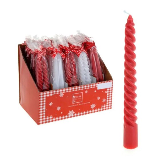 Новогодные декоративные аксессуары KOOPMAN DINNER CANDLE SET 2PCS 4ASS (308611) (ACC650090)