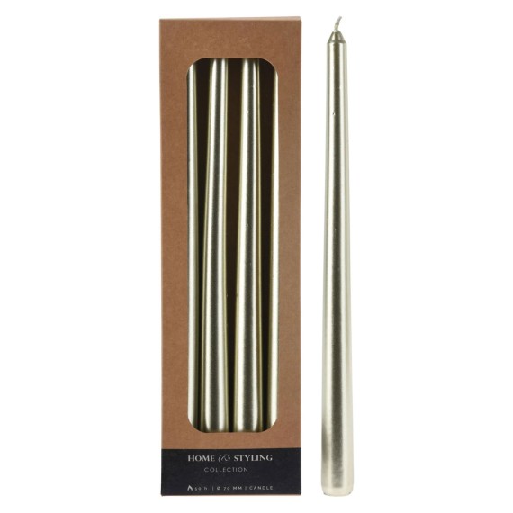 Candle KOOPMAN DINNER CANDLES 4PC 30CM GOLD (150026) (ACB101420)