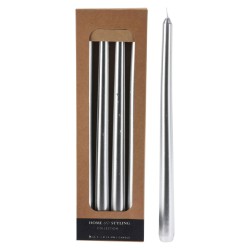 Свеча KOOPMAN DINNER CANDLES 4PC 30CM SILVER (248259) (ACB101430)