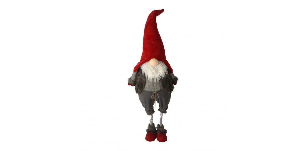 Новогодные декоративные аксессуары KOOPMAN GNOME MET LED PLUCHE 160CM RED (396233) (AQS000920)