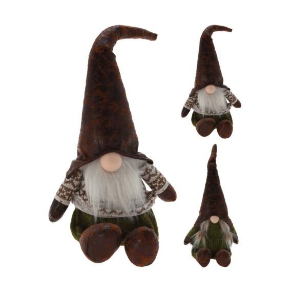 Ամանորյա դեկորատիվ առարկաներ KOOPMAN GNOME MET LED PLUCHE 50CM 2ASS (273848) (AQS000630)