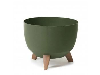 Flower pot LAMELA LA920-42 MISA ROMA ECO WOOD 290 FOREST GREEN 