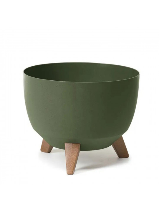 Flower pot LAMELA LA920-42 MISA ROMA ECO WOOD 290 FOREST GREEN 