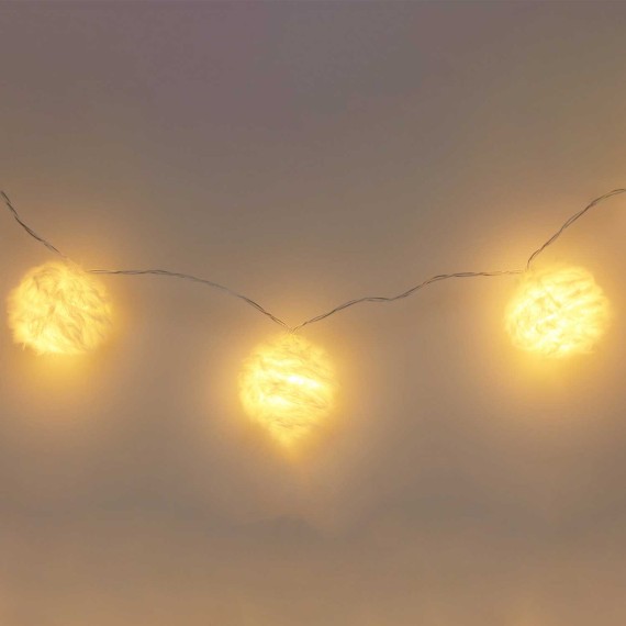 N/y decorate objects KOOPMAN LED CHAIN 50MM FAKE FUR (241038) (AHR002100)
