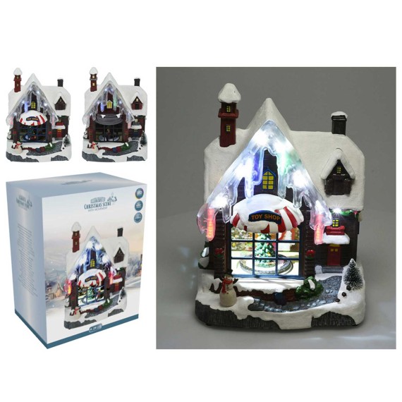 Ամանորյա դեկորատիվ առարկաներ KOOPMAN LED HOUSE 29CM XMAS 2ASS (065016) (ACD911190)