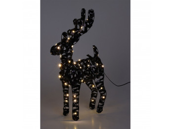 N/y decorate objects KOOPMAN REINDEER 37CM BLACK MICRO LED (067324) (AMZ112630)