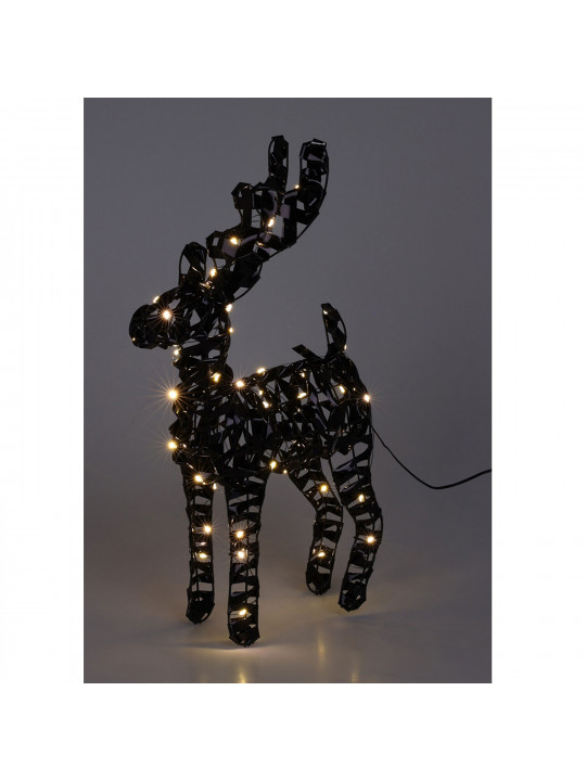 Новогодные декоративные аксессуары KOOPMAN REINDEER 37CM BLACK MICRO LED (067324) (AMZ112630)