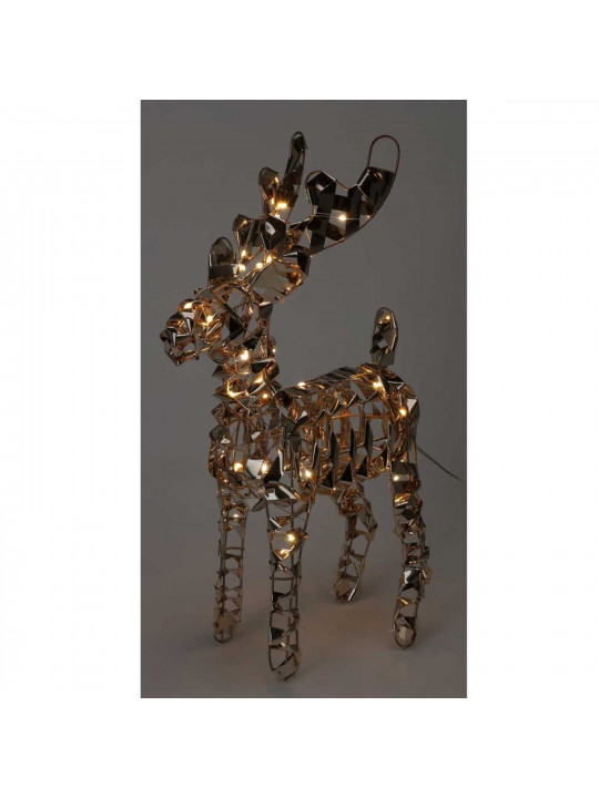 Новогодные декоративные аксессуары KOOPMAN REINDEER 37CM GOLD MICRO LED (066129) (AMZ112230)