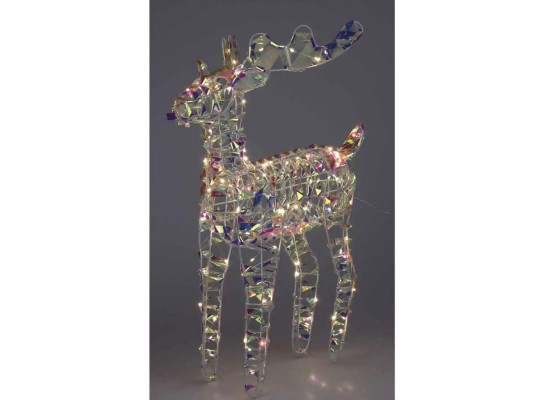 Новогодные декоративные аксессуары KOOPMAN REINDEER 37CM RAINBOW LED (066624) (AMZ112430)