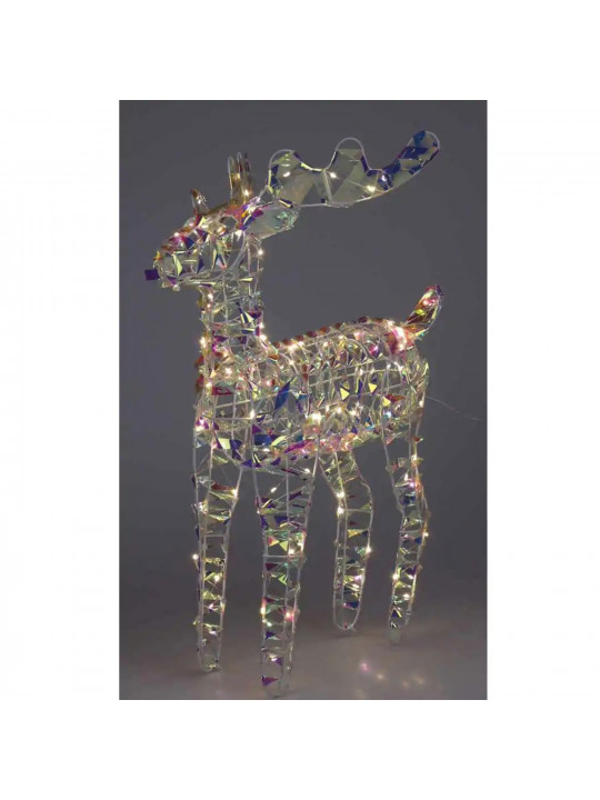 Новогодные декоративные аксессуары KOOPMAN REINDEER 37CM RAINBOW LED (066624) (AMZ112430)