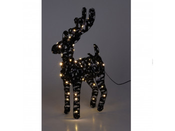 Ամանորյա դեկորատիվ առարկաներ KOOPMAN REINDEER 60CM BLACK MICRO LED (067317) (AMZ112640)