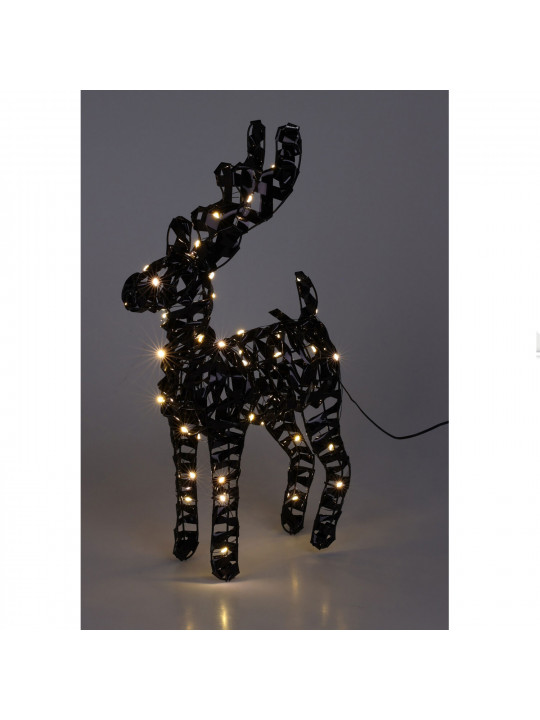 Новогодные декоративные аксессуары KOOPMAN REINDEER 60CM BLACK MICRO LED (067317) (AMZ112640)