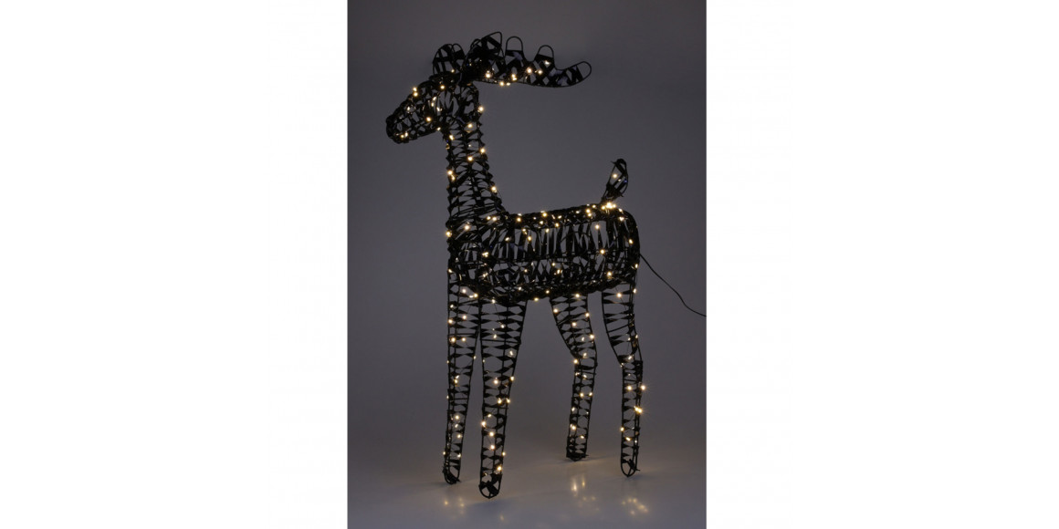 Ամանորյա դեկորատիվ առարկաներ KOOPMAN REINDEER 80CM BLACK MICRO LED (067348) (AMZ112650)