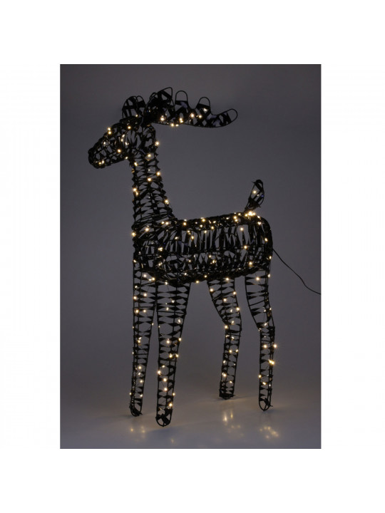 Новогодные декоративные аксессуары KOOPMAN REINDEER 80CM BLACK MICRO LED (067348) (AMZ112650)