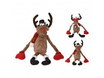 Ամանորյա դեկորատիվ առարկաներ KOOPMAN REINDEER WITH HANGING LEG 72CM (203906) (ANT001770)