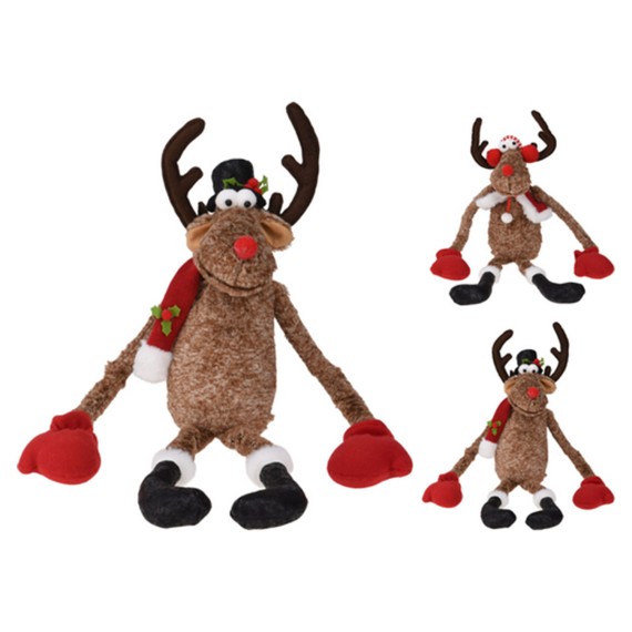 Новогодные декоративные аксессуары KOOPMAN REINDEER WITH HANGING LEG 72CM (203906) (ANT001770)