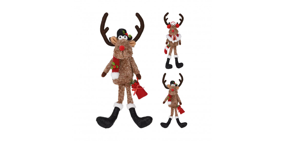 Ամանորյա դեկորատիվ առարկաներ KOOPMAN REINDEER WITH LONG LEGS 53CM (203241) (ANT001750)