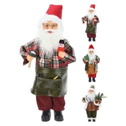 Ամանորյա դեկորատիվ առարկաներ KOOPMAN SANTA FIGURE 45CM 3ASS (184274) (ADJ000060)