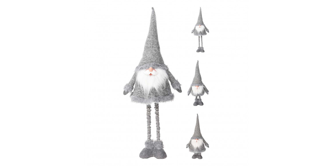 Новогодные декоративные аксессуары KOOPMAN SANTA WITH TELESCOPE LEGS SILVER (221269) (AMA000240)