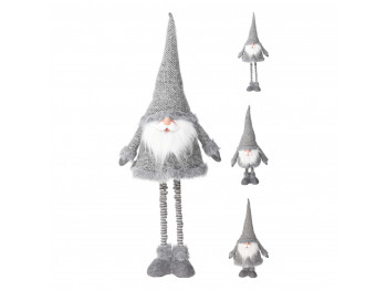 Новогодные декоративные аксессуары KOOPMAN SANTA WITH TELESCOPE LEGS SILVER (221269) (AMA000240)