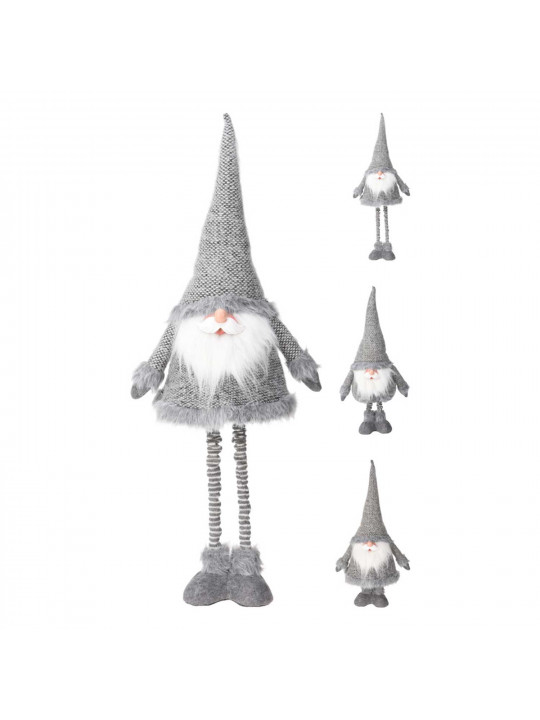 Новогодные декоративные аксессуары KOOPMAN SANTA WITH TELESCOPE LEGS SILVER (221269) (AMA000240)