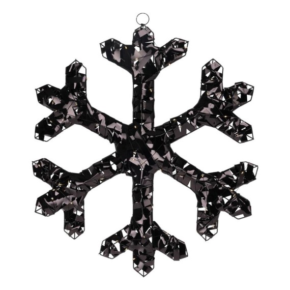 Новогодные декоративные аксессуары KOOPMAN SNOWFLAKE 50CM 50 LED BLACK (214834) (AMZ112760)