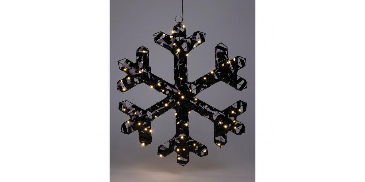 Новогодные декоративные аксессуары KOOPMAN SNOWFLAKE 50CM 50 LED BLACK (214834) (AMZ112760)