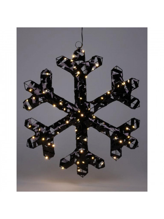 Новогодные декоративные аксессуары KOOPMAN SNOWFLAKE 50CM 50 LED BLACK (214834) (AMZ112760)