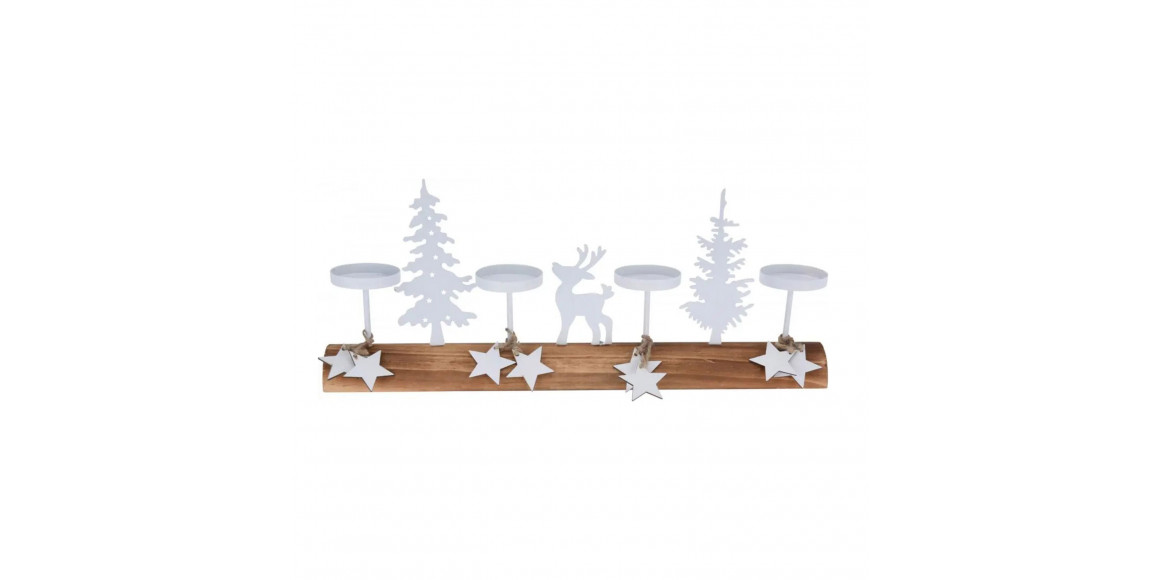 Ամանորյա դեկորատիվ առարկաներ KOOPMAN TEALIGHT HOLDER XMAS SCENE (876240) (AAE324210)