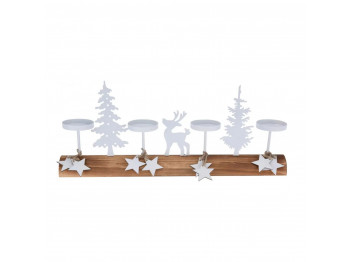 Новогодные декоративные аксессуары KOOPMAN TEALIGHT HOLDER XMAS SCENE (876240) (AAE324210)