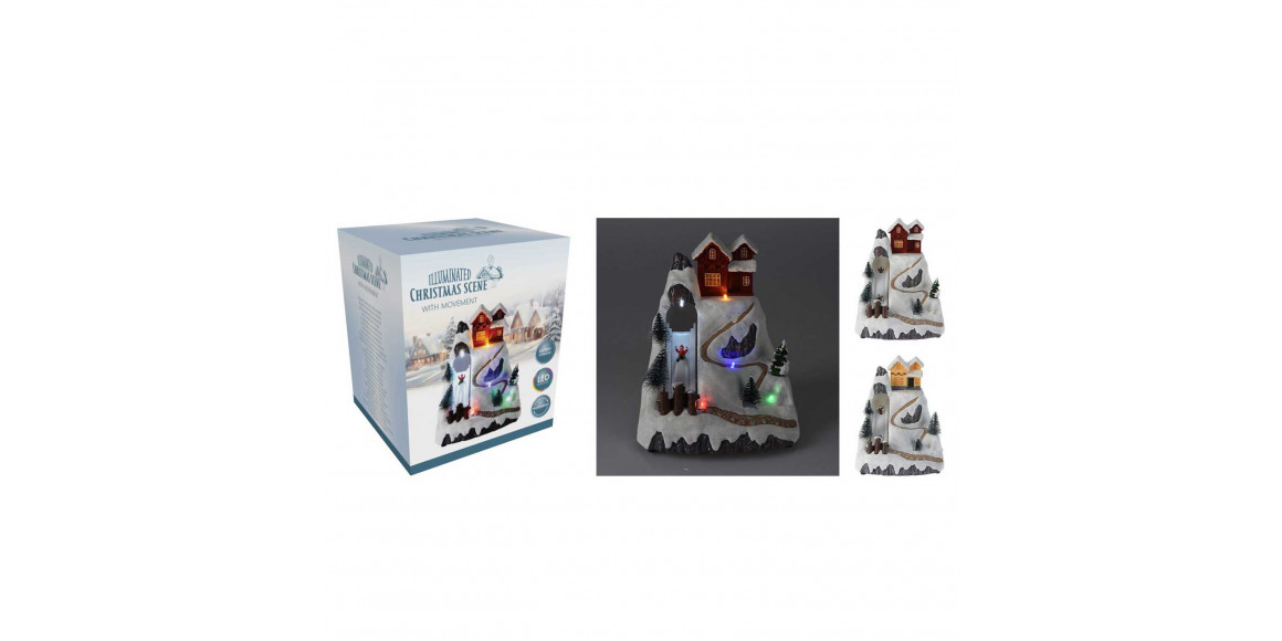 N/y decorate objects KOOPMAN WINTER SCENE 21CM WITH GLIDE (060097) (ACD911150)