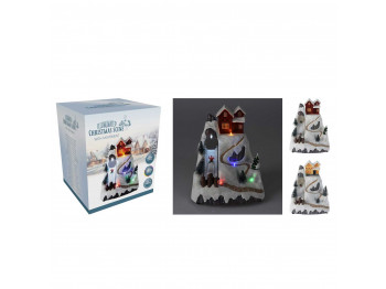 N/y decorate objects KOOPMAN WINTER SCENE 21CM WITH GLIDE (060097) (ACD911150)