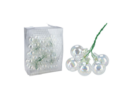 N/y decorate objects KOOPMAN XMAS BALL 30MM ON WIRE IRRIDES (267007) (ARB100570)