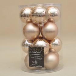 Ամանորյա դեկորատիվ առարկաներ KOOPMAN XMAS BALL 80MM S16 GOLD (163750) (ARB105000)