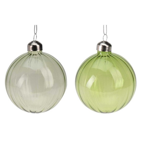 Новогодные декоративные аксессуары KOOPMAN XMAS BALL GLASS 8CM 2ASS (182720) (ABT400520)