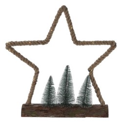 Ամանորյա դեկորատիվ առարկաներ KOOPMAN XMAS FIGURE JUTE 30LED 3ASS (071987) (AMZ103710)