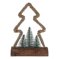 Ամանորյա դեկորատիվ առարկաներ KOOPMAN XMAS FIGURE JUTE 30LED 3ASS (071987) (AMZ103710)