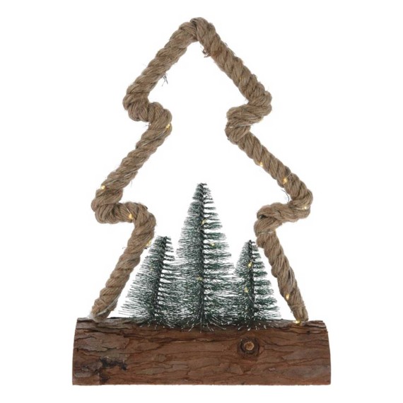 Ամանորյա դեկորատիվ առարկաներ KOOPMAN XMAS FIGURE JUTE 30LED 3ASS (071987) (AMZ103710)