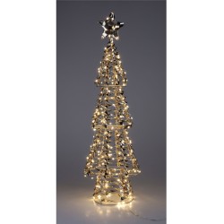 Ամանորյա դեկորատիվ առարկաներ KOOPMAN XMAS TREE 68CM 80LED SHINY GOL (207256) (AMZ112370)
